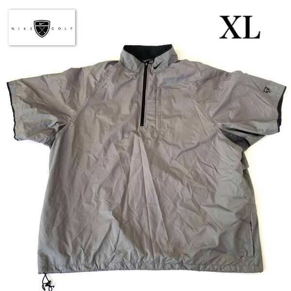 NIKE ナイキゴルフ GOLF ハーフジップ ジャケット ゴルフウェア ナイロンジャケット プルオーバー 半袖 XL