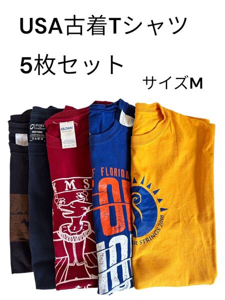 USA古着 Tシャツ 5枚セット サイズM