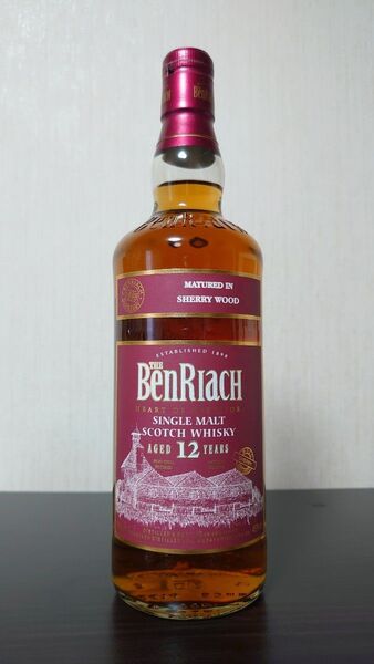 未開栓 ベンリアック12年 シェリーウッド700ml 46% BenRiach シングルモルト スコッチウイスキー