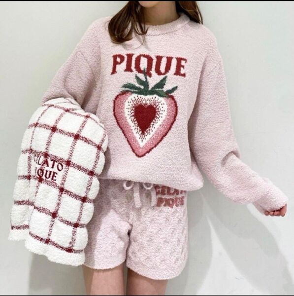 U191*Used!!gelato pique/ジェラートピケ★苺ショートパンツ