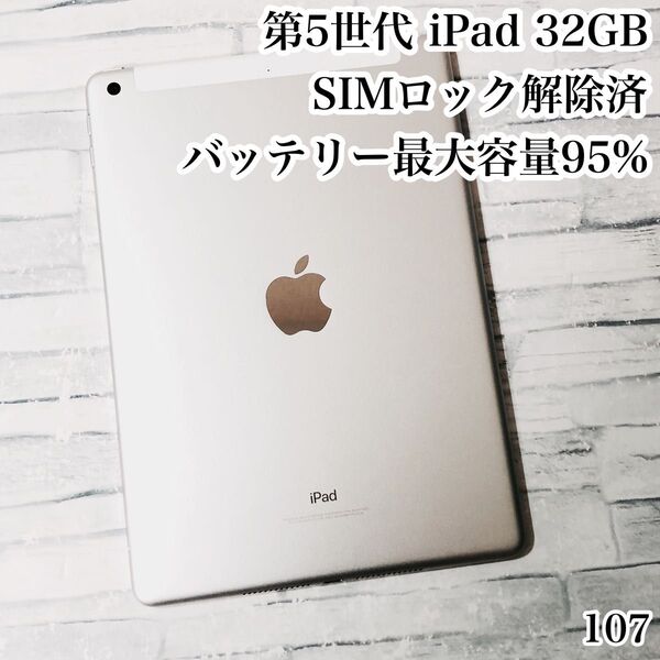 第5世代 iPad 32GB SIMフリー 管理番号:107