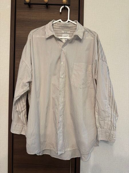 【最終値下げ】 nikoand ニコアンド ストライプ シャツ 長袖 長袖シャツ ストライプシャツ