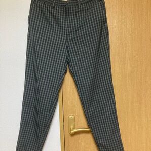 GUチェック柄パンツ