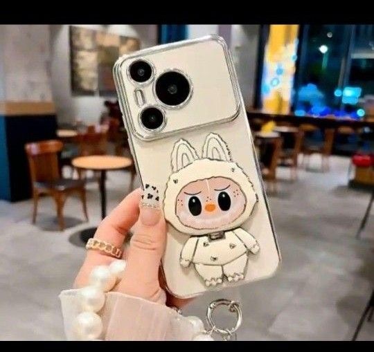 ラブブ ポップマート キティちゃん サンリオ スマホ スタンドミラー スマホミラー