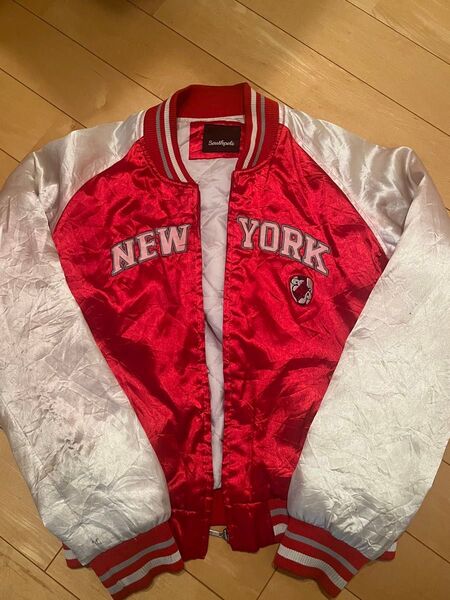 Southpole NEW YORK スタジャン XL 赤白