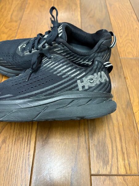 高級!HOKA ONE ONE ローカットスニーカー26cm BLK 1093755