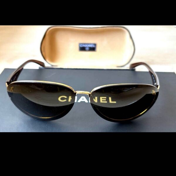 CHANEL サングラス ロゴ ココマーク ケース付き4129c 125/73