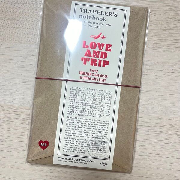 トラベラーズノート LOVE AND TRIP レギュラーサイズ レッド