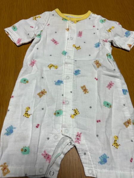 ミキハウス ホットビスケッツ カバーオール ベビー服 半袖