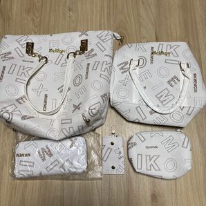 Mei&geバッグ 財布 5点セット ホワイト