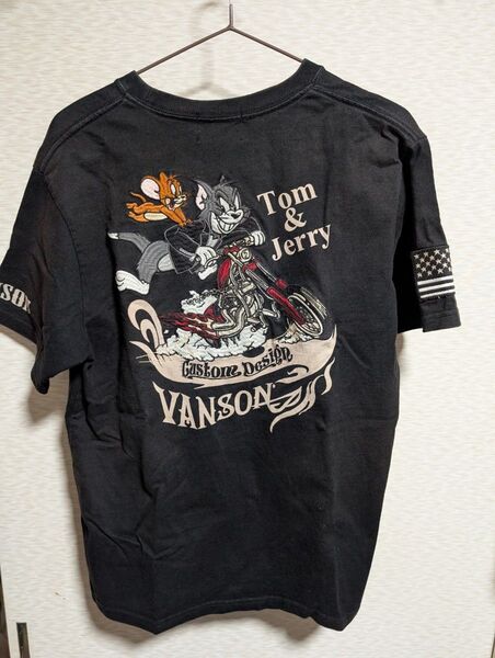VANSON 刺繍トムとジェリー Tシャツ Mサイズ