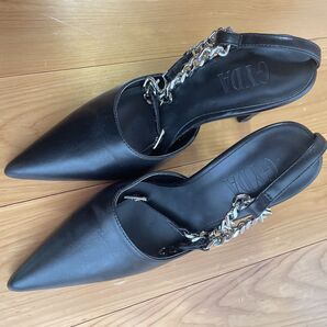 GYDA アンクルチェーンデザインポインテッドミュール Sサイズ