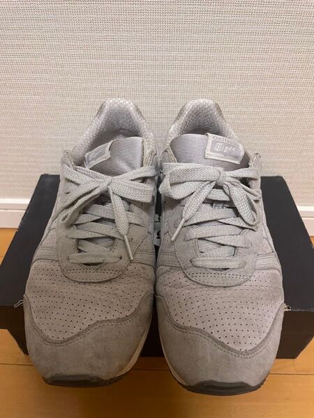 ASICS グレー スエード スニーカー オニツカタイガー