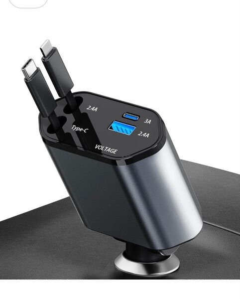 2025超便利シガーソケット」 シガーソケット USB-C/USB 車載充電器 4in1USB充電器