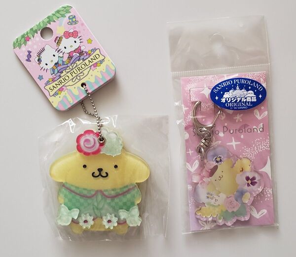 ポムポムプリン キーホルダー パレード第2弾 スライドミラー サンリオピューロランド オリジナル商品