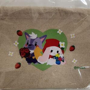 農園ホッコリーナ 巾着袋くじ 吉06 赤ずきんうさ 狼少年 まるくじ