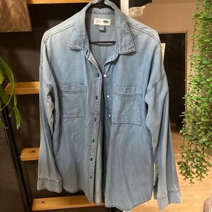 OLD NAVY デニムシャツ ブルー サイズM