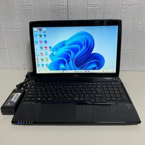 Windows11 オフィス2024年 SSD 128GB Webカメラ BRUーRE 富士通ノートPC