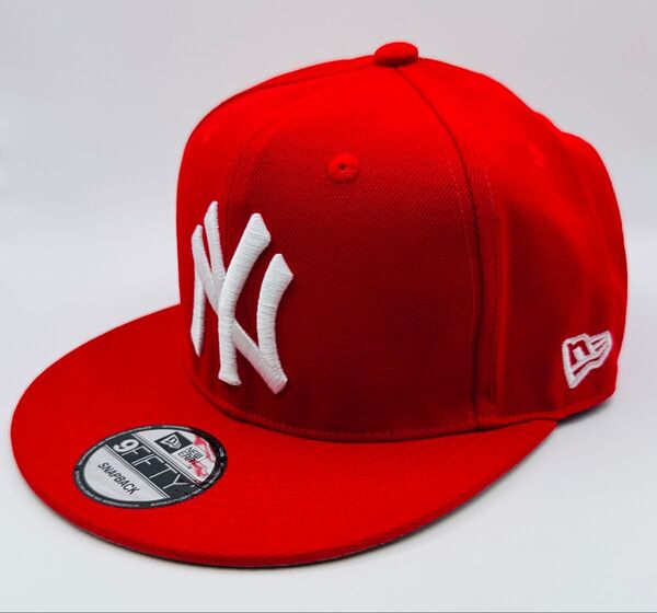 New Era 9FIFTY レッドキャップ NYロゴ フリーサイズ