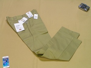 未使用・新品♪ディッキーズ Dickies メンズ W-size80cm チノパンツ コットン トラウザーズ スラックス ズボン ワークパンツ