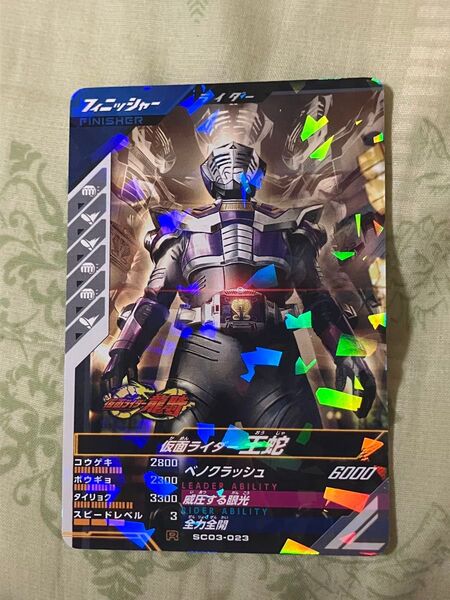 仮面ライダーバトル ガンバレジェンズ 仮面ライダー王蛇 カード