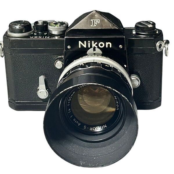 完動品 NikonF ブラックアイレベル レンズキット NIKKOR-S Auto F1.4 50mm