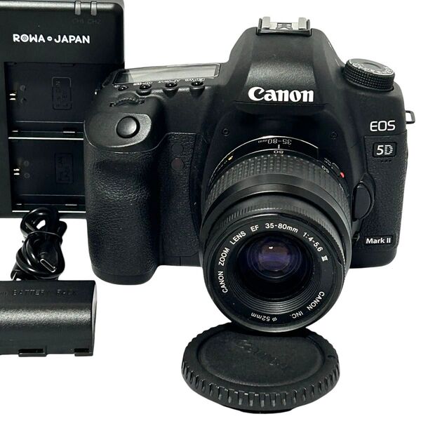 美品 Canon EOS 5D MARK Ⅱ フルフレームデジタル一眼レフカメラ EF 35-80mm シャッター数:5360