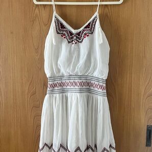 【free people】キャミソールミニドレス 刺繍