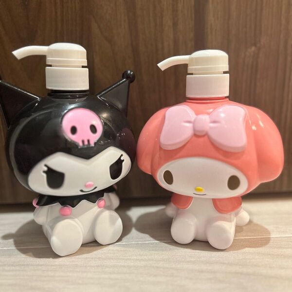 【新品未使用】サンリオ マイメロディ&クロミ シャンプーボトル 2点セット ハンドソープ容器 カワイイ 大容量 ディスペンサー