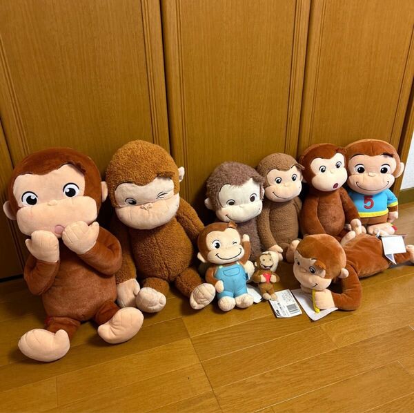 おさるのジョージ ぬいぐるみセット 9体セット 美品