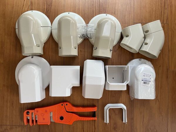 エアコン:ダクトカッター、イナバ化粧カバー(屋内・屋外用)