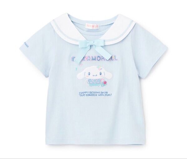 メゾピアノ シナモロール コラボ Tシャツ セーラー衿 110センチ 新品