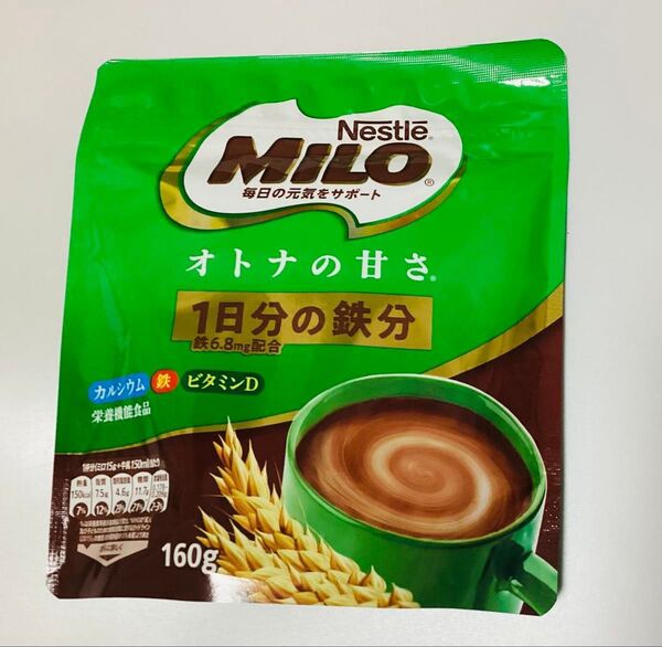 ネスレ ミロ オトナの甘さ 1日分の鉄分 160g 1袋 2026年07月