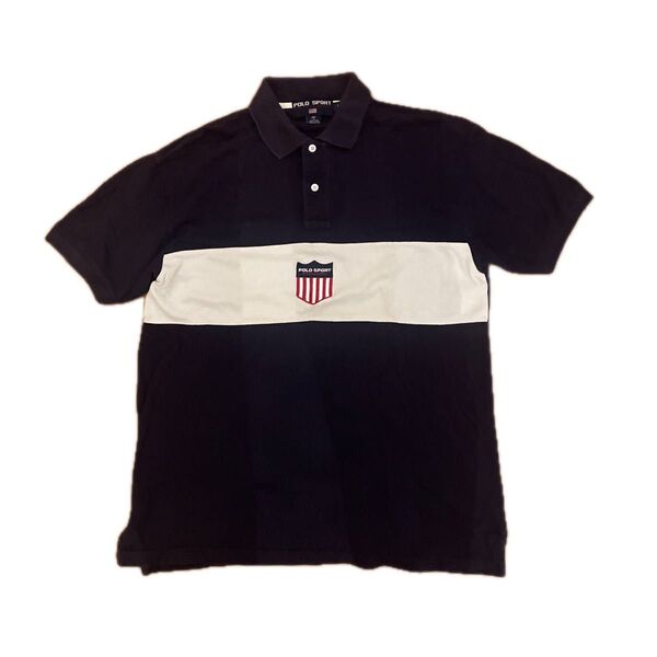 90s〜 old polo POLO SPORT ralph laurenヴィンテージ ポロシャツ サイズL