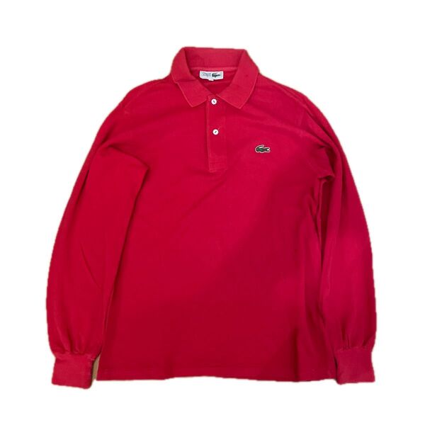 文字ワニ CHEMISE LACOSTE ラコステ 長袖 ヴィンテージ ポロシャツ