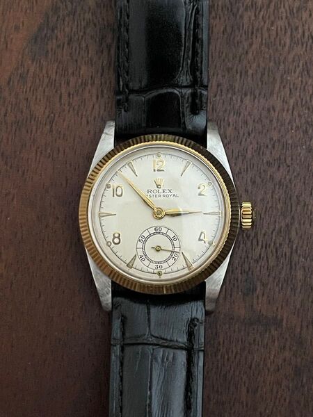 ROLEX オイスターロイヤル 6042 アンティーク SS/YG 手巻き 【ヤフーフリマ限定価格】