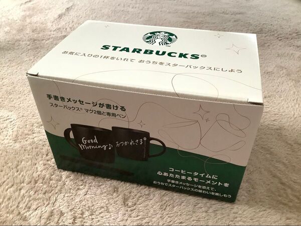 スターバックス 手書きメッセージが書ける マグカップ2個 セット 専用ペン