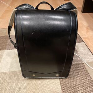 ランドセル 黒色×青ステッチ
