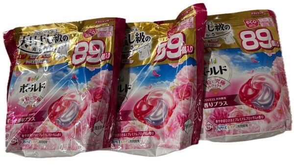 ボールド ジェルボール3D 詰め替え テラジャンボ 89個入り× 3個セット(267個)まとめ買い