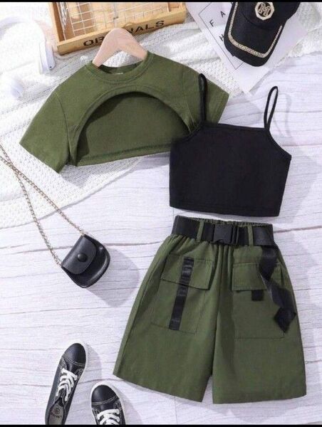 セットアップ 子供服 140cm 半袖 夏服 ハーフパンツ