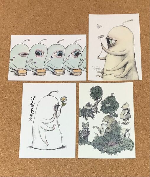 ボリス雑貨店 ひとつめちゃん ポストカード 4枚 ヒグチユウコ