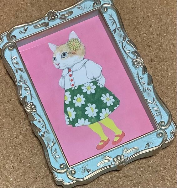 ボリス雑貨店 フォトフレーム入 ポストカード おしゃれさん ねこ ヒグチユウコ