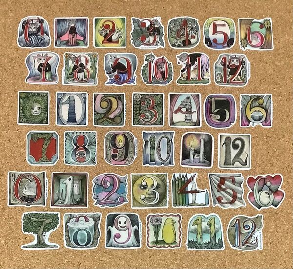 ヒグチユウコ 養生テープ 新作 GUSTAVE NUMBER TAPE カット