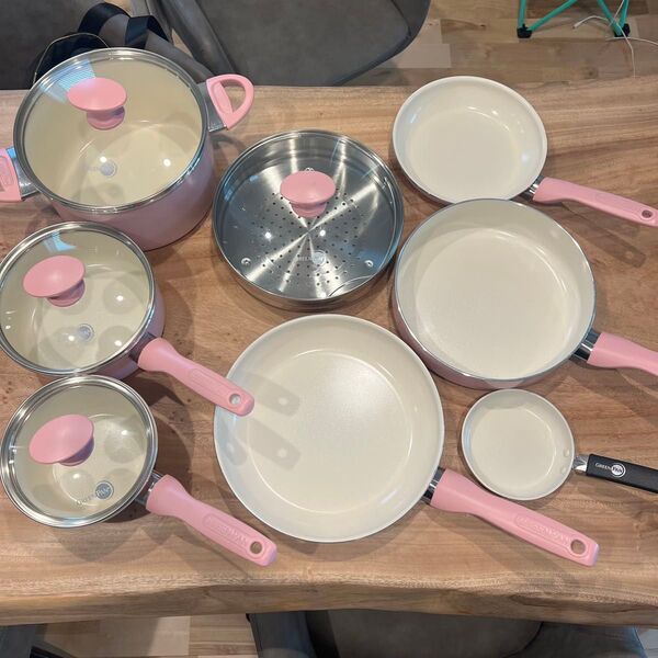 GREEN PAN ピンク 調理器具セット