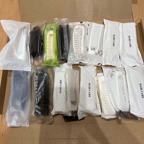 ヘアケアブラシ16本ホテルアメニティ