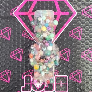 DIYJOJO JOJO くまちゃんボトル 150ml ビーズミックス 袋入れ替え