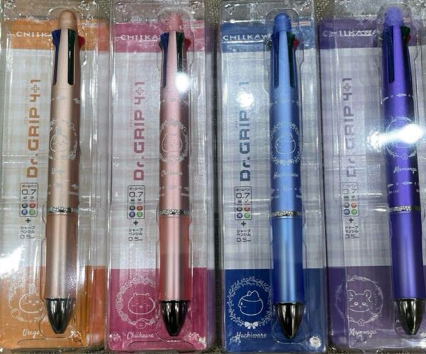 【新品】ちいかわ ハチワレ うさぎ モモンガ ドクターグリップ 4種コンプリート パイロット