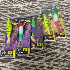 蛸墨族 3.5号(35g)VE-66 イエロータイガーなど5点セット