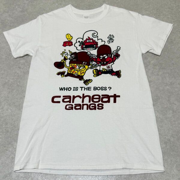 【GILDAN】激レア Tシャツ スポンジボブ×カーハート×エルモ コラボ 希少 ヴィンテージ ビンテージ 古着 S