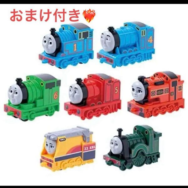 きかんしゃトーマス ティドマス機関庫の7両セット おまけ付き トーマス ミニカー